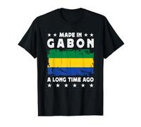 Made in Gabon a Long Time Ago Proud Gabonese Gabon Flag T-Shirt Graphique avec Valeur