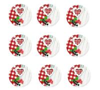 made in home - Couvercles pour bocaux 86/6 - Motif cœur, lot de 20 couvercles en métal interchangeables, bocaux réutilisables, couvercles interchangeables pour pots à confiture