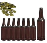 made in home Lot - Bouteilles de bière de 500 ml + bouchons dorés de 26 mm (8)