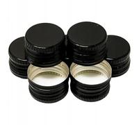 made in home Lot de 100 bouchons à vis en aluminium - 28 mm - Capuchons filetés de rechange pour bouteilles - Noir - 28/18