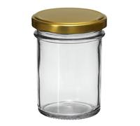 made in home Lot de 16 pots à confiture de 350 ml avec couvercle à visser de 82 mm, petits bocaux en verre avec couvercle, pour la conservation, la conservation et la conservation