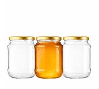 made in home Lot de 24 bocaux de conservation de 720 ml, parfaits pour la conservation et le rangement, bocaux avec couvercle à visser, Twist Off to 82