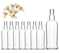 made in home Lot de 8 bouteilles de 700 ml + bouchon, bouteilles pour whisky, gin, tequila