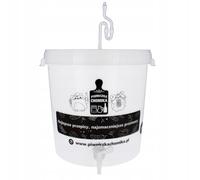 made in home - Récipient de fermentation de 30 l avec couvercle, robinet, tube de fermentation et joint - Seau de fermentation de 30 litres pour bière, vin et choucroute