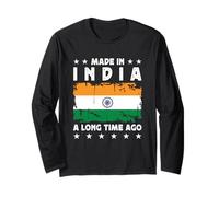 Made in India a Long Time Ago Proud Indian India Flag Manche Longue