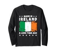 Made in Ireland a Long Time Ago Proud Irish Ireland Flag Manche Longue