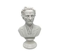 Made in Italy - Collectible Artistic Statue Handmade Alabaster - Great Musicians - Music and History - Bust of Chopin