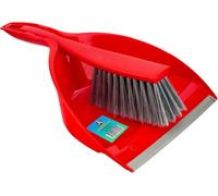 Made In Italy Dustpan And Brush Set Red