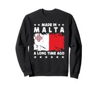 Made in Malta a Long Time Ago Proud Maltese Malta Flag Sweatshirt