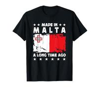 Made in Malta a Long Time Ago Proud Maltese Malta Flag T-Shirt