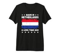 Made in Netherlands a Long Time Ago Dutch Netherlands Flag T-Shirt Haut de Gamme