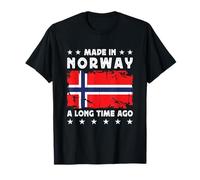 Made in Norway a Long Time Ago Proud Norwegian Norway Flag T-Shirt