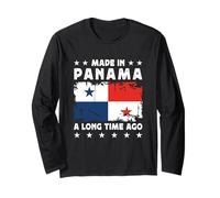Made in Panama a Long Time Ago Proud Panamanian Panama Flag Manche Longue