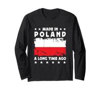 Made in Poland a Long Time Ago Proud Polish Poland Flag Manche Longue