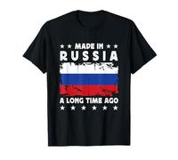 Made in Russia a Long Time Ago Proud Russian Russia Flag T-Shirt