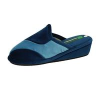 MADE IN SPAIN Lot de 34 pantoufles compensées pour femme, bleu, 37 EU