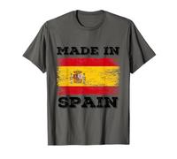 Made in Spain with Spain Flag Novelty Graphic Cool Designs T-Shirt