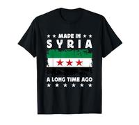 Made in Syria a Long Time Ago Proud Syrian Syria Flag T-Shirt