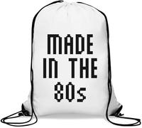 Made in The 80s Gym Sack Sac de sport décontracté avec cordon Blanc