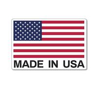 Made in USA Sticker Decal Airplane Backpack Hiking Cities Luggage Travel
