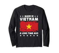 Made in Vietnam a Long Time Ago Vietnamese Vietnam Flag Manche Longue
