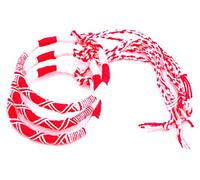 MADE IN ZEN Lot de 3 Bracelet brésilien Amitié Coton Friendship Coton Macramé Porte Bonheur Homme Femme Fille garçon Rouge Blanc