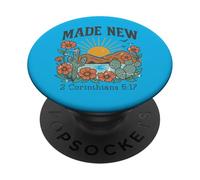 Made New - 2 Corinthians 5:17 Retro Desert Christian PopSockets PopGrip Adhésif