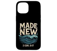 Made New Baptême Shirt Chemises chrétiennes pour Les Jeunes baptisés Coque pour iPhone 15