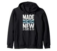 Made New Baptême Shirt Chemises chrétiennes pour Les Jeunes baptisés Sweat à Capuche