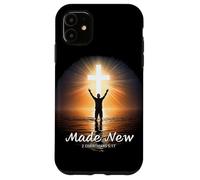 Made New in Christ Jesus: Christian Faith Baptism 2 Cor 5:17 Coque pour iPhone 11