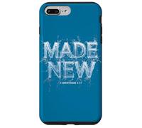 Made New in Christ Jesus: Christian Faith Baptism 2 Cor 5:17 Coque pour iPhone 7 Plus/8 Plus