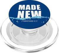 Made New in Christ Jesus: Christian Faith Baptism 2 Cor 5:17 PopSockets PopGrip pour MagSafe
