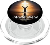 Made New in Christ Jesus: Christian Faith Baptism 2 Cor 5:17 PopSockets PopGrip pour MagSafe