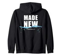 Made New in Christ Jesus: Christian Faith Baptism 2 Cor 5:17 Sweat à Capuche