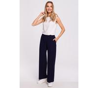 Made of Emotion Pantalon élégant pour femme Ottili M570 bleu foncé L