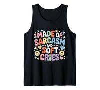 Made of Sarcasm and Soft Cries Dark Emotional Mix - Débardeur