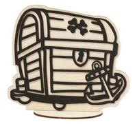 Made of Wood figurine en bois pour décorer le coffre aux trésors 13,5 cm Ivoire G