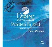 Made Popular By: Janet Paschal - Written In Red [Accompaniment/Performance Track]
