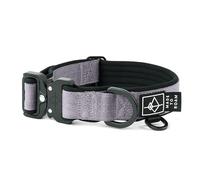 MADE TO ROAM Collier confortable - Collier réglable en nylon avec rembourrage doux, boucle en aluminium léger de qualité aéronautique, support Airtag inclus, pour chiens de petite, moyenne et grande