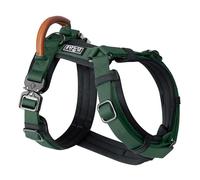 MADE TO ROAM Premium Explorer Harnais pour chien en forme de Y avec nylon durable réglable, rembourrage doux, boucles en métal et poignée en cuir pour chiens de petite, moyenne et grande taille