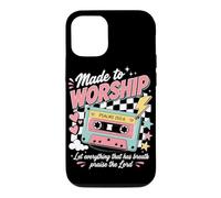 Made to Worship Psaume 150:6 Ruban Cassette rétro chrétienne Coque pour iPhone 12/12 Pro