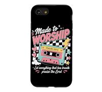 Made to Worship Psaume 150:6 Ruban Cassette rétro chrétienne Coque pour iPhone SE (2020) / 7/8
