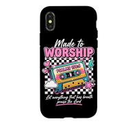 Made to Worship Psaume 150:6 Ruban Cassette rétro chrétienne Coque pour iPhone X/XS