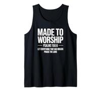 Made to Worship Psaumes 150:6 Christian Faith Débardeur