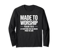 Made to Worship Psaumes 150:6 Christian Faith Manche Longue