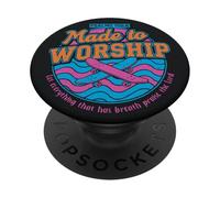 Made to Worship Psaumes 150:6 Christian Skater PopSockets PopGrip Adhésif