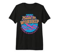 Made to Worship Psaumes 150:6 Christian Skater T-Shirt Haut de Gamme