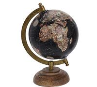 made2trade Globe terrestre au design rétro 15 cm Noir