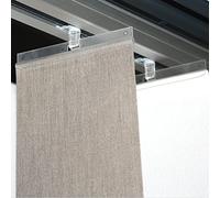 MADECOSTORE 5 Barrettes Hautes Transparentes pour Store californien à lamelles Verticales 89mm