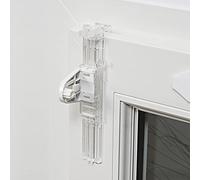 MADECOSTORE de 2 Fixations sans percer à serrer pour Store sur fenêtre avec aération - Transparent - Transparent